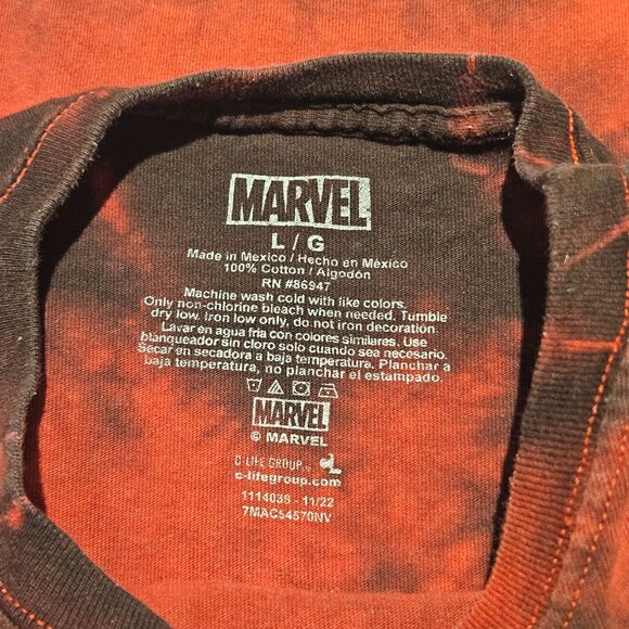 Marvel Comics Men's T-Shirt Size L Long Sleeve Hulk Captain America Iron Man - Picture 8 of 8